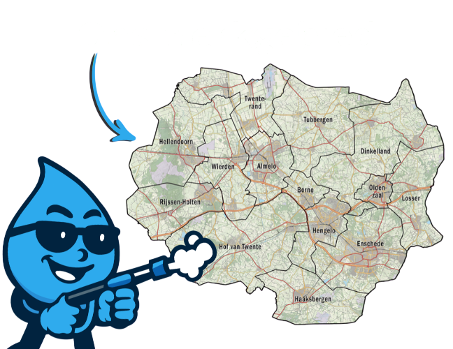 Werkgebied CleanSoft Twente